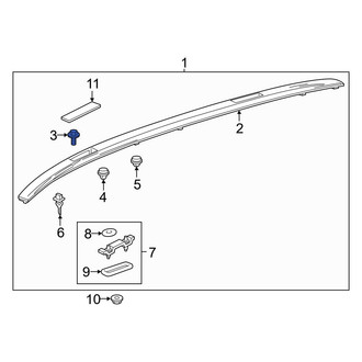 Toyota OE - Roof Luggage Carrier Side Rail Bolt