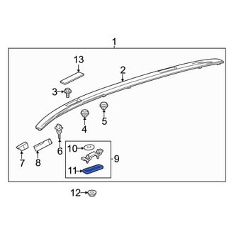 Toyota OE - Roof Luggage Carrier Side Rail Seal
