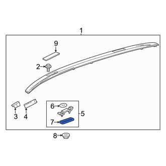 Toyota OE - Roof Luggage Carrier Side Rail Seal