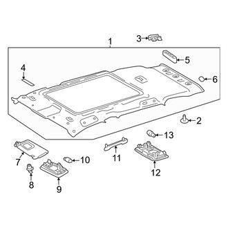 Toyota OE - Roof - Interior Trim (Panoramic Roof, North America Built)