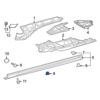 Toyota OE - Rocker Panel Molding Clip