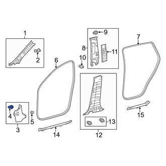 Toyota OE - Trunk Trim Panel Clip