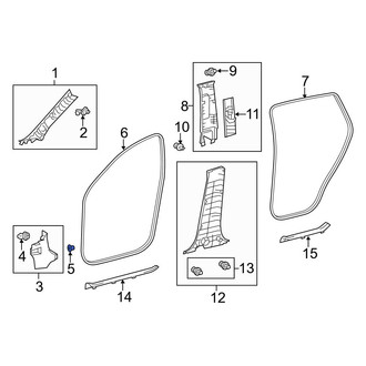 Toyota OE - Trunk Trim Panel Clip
