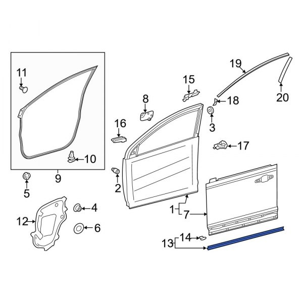 Door Outer Panel Seal