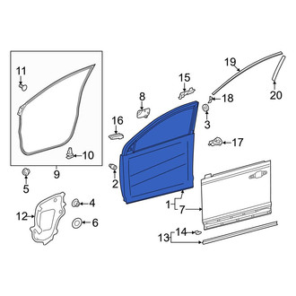 Toyota OE - Front Right Door Shell