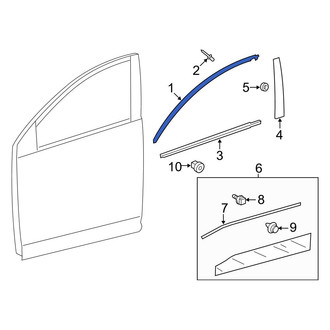 Toyota OE - Front Left Door Reveal Molding