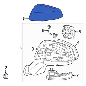 Toyota OE - Front Right Door Mirror Cover