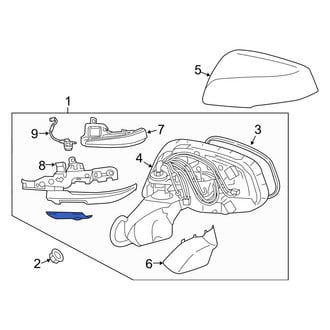 Toyota OE - Front Right Door Mirror