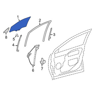 Toyota OE - Front Left Door Glass