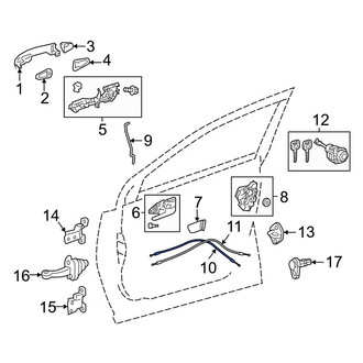 Toyota OE - Front Door Latch Cable