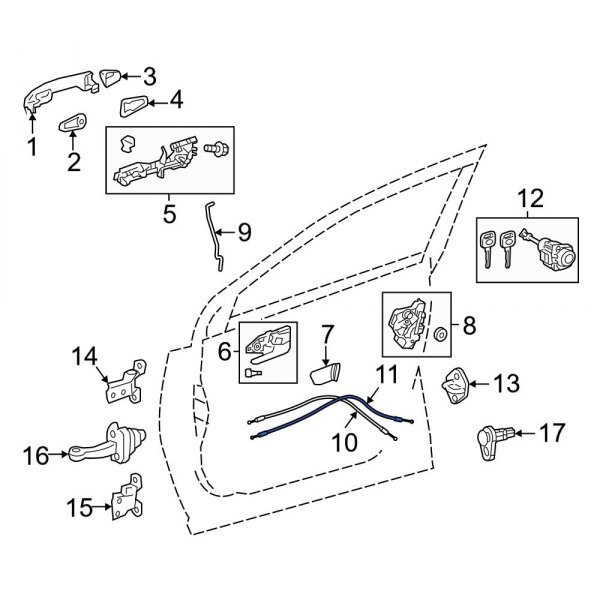 Door Latch Cable