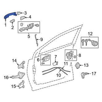 Toyota OE - Front Left Outer Exterior Door Handle