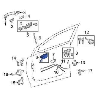Toyota OE - Rear Right Inner Interior Door Handle