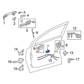 Toyota OE - Rear Left Interior Door Handle Screw Cap