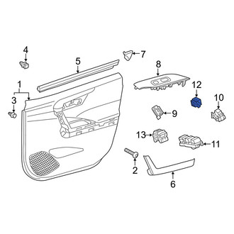 Toyota OE - Front Right Door Lock Switch