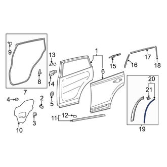 Toyota OE - Front Right Door Seal