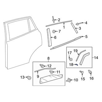 Toyota OE - Wheel Arch Molding Seal