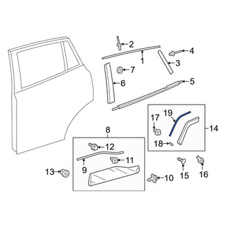 Toyota OE - Wheel Arch Molding Seal