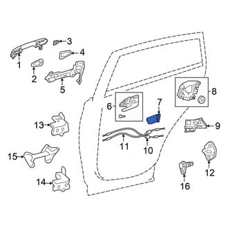 Toyota OE - Rear Left Interior Door Handle Screw Cap