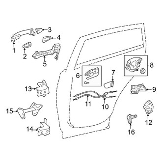 Toyota OE - Rear Door - Lock & Hardware