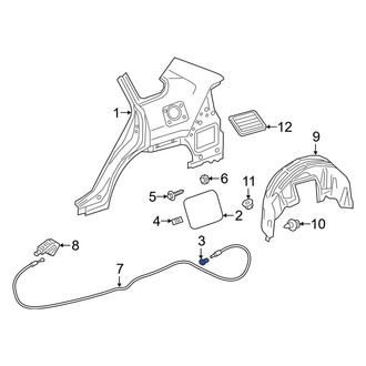 Toyota OE - Fuel Filler Door Release Cable Clip