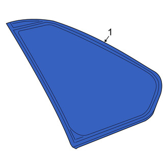 Toyota OE - Rear Right Quarter Glass