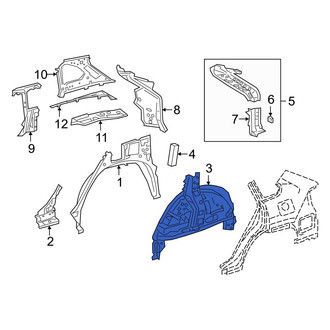 Toyota OE - Rear Left Inner Wheel Housing Side Panel