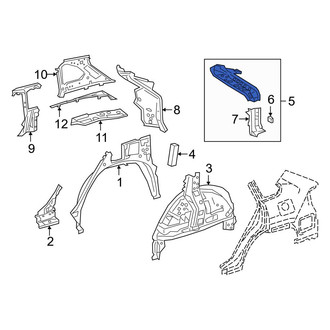 Toyota OE - Rear Right Inner Quarter Panel