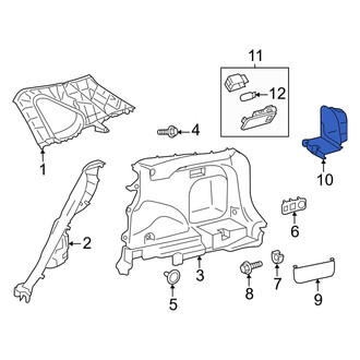 Toyota OE - Rear Right Interior Quarter Panel Trim Panel Access Cover