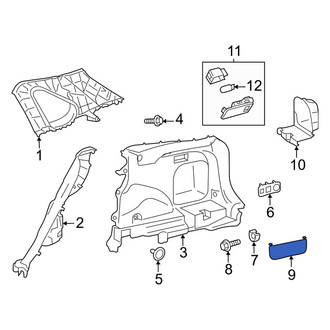 Toyota OE - Rear Right Interior Quarter Panel Trim Panel Insert