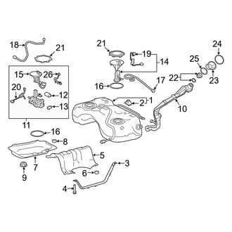 Toyota OE - Fuel System Components (North America Built), (Adventure / LE / Limited / TRD Off-Road / XLE / XLE Premium)