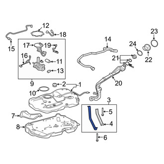 Toyota OE - Rear Fuel Tank Strap