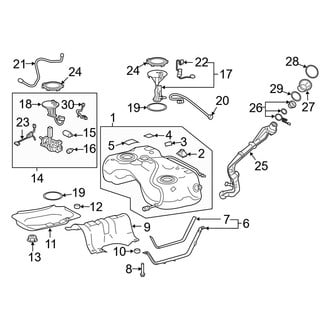 Toyota OE - Fuel System Components (Japan Built), (Adventure / LE / Limited / TRD Off-Road / XLE / XLE Premium)