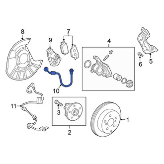 Toyota OE - Rear Left Brake Hydraulic Hose