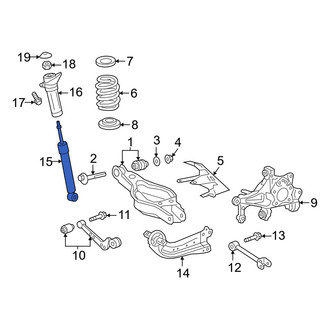 Toyota OE - Rear Suspension Shock Absorber