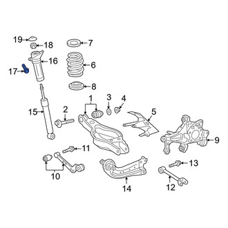 Toyota OE - Suspension Shock Absorber Mounting Bolt