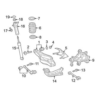 Toyota OE - Rear Suspension - Suspension Components