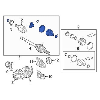 Toyota OE - Front Left CV Axle Assembly