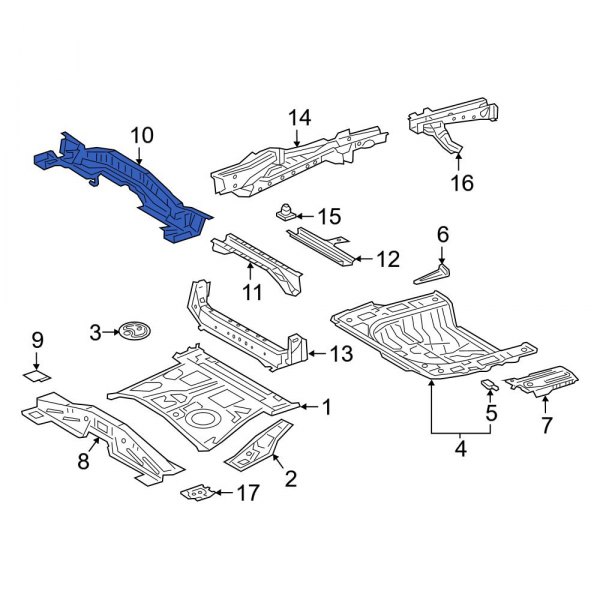 Floor Pan Crossmember