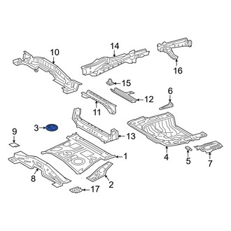 Toyota OE - Right Trunk Floor Access Cover