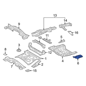 Toyota OE - Rear Right Floor Extension