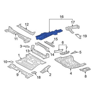 Toyota OE - Rear Right Frame Side Member Assembly
