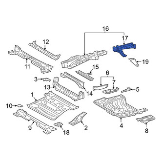 Toyota OE - Rear Left Frame Rail End
