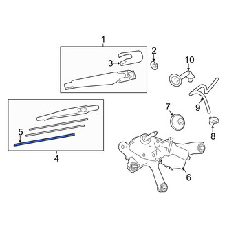 Toyota OE - Rear Wiper Blade