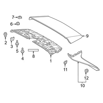 Toyota OE - Lift Gate - Spoiler (North America Built)