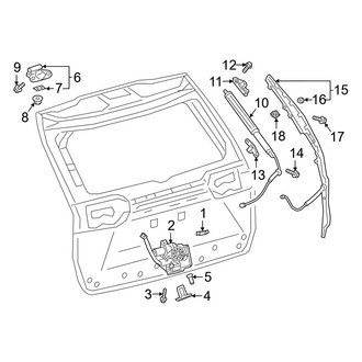 Toyota OE - Lift Gate - Lock & Hardware (With Power)