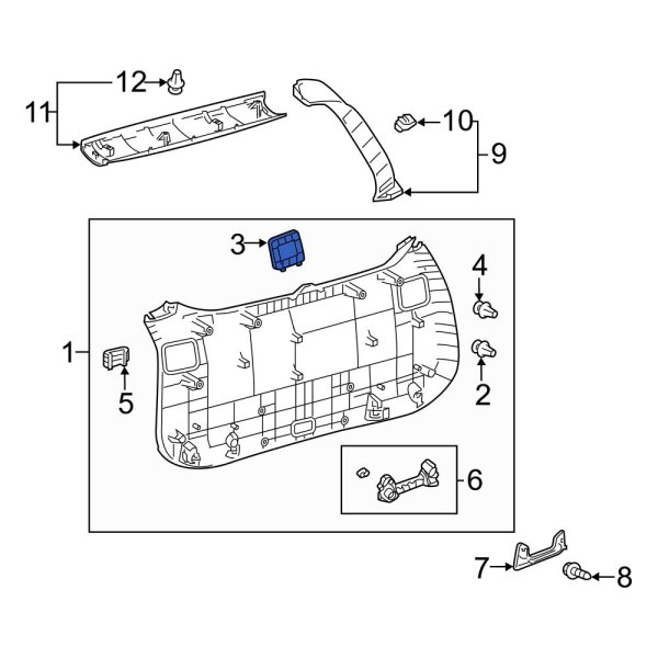 Liftgate Trim Cap