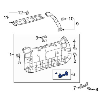 Toyota OE - Rear Left Interior Grab Bar