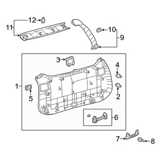 Toyota OE - Lift Gate - Interior Trim