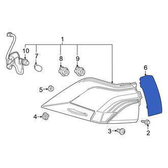 Toyota OE - Rear Left Tail Light Cover